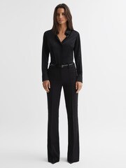 Reiss Black Sofia Silk Shirt - Image 3 of 5