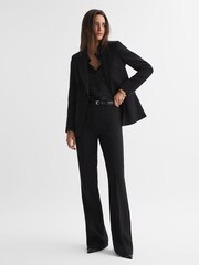 Reiss Black Sofia Silk Shirt - Image 5 of 5