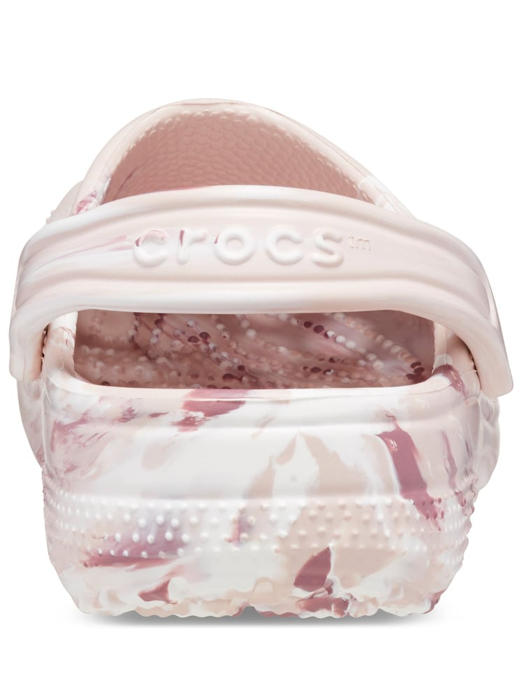 Crocs Pink Classic Unisex Marbled Clogs - Image 5 of 5