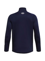 Under Armour Dark Blue Youth Tech 2.0 1/2 Zip Sweatshirt - Image 2 of 2