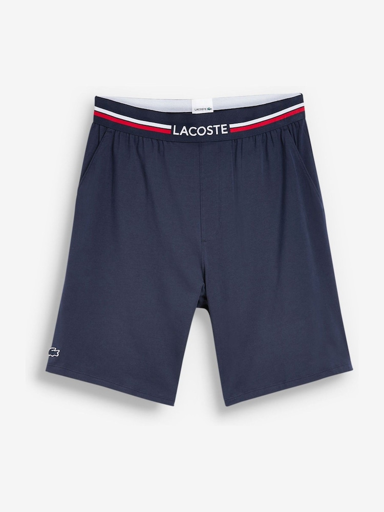 Lacoste Loungewear Three-Tone Waistband Stretch Shorts - Image 1 of 1