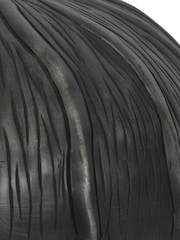 Libra Interiors Black Pelham Squat Textured Vase - Image 3 of 3