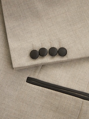 Stone Natural Slim Tuxedo Suit Jacket - Image 8 of 11