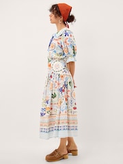 Monsoon White Bonnie Print Top - Image 3 of 6