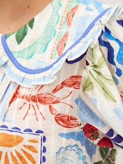 Monsoon White Bonnie Print Top - Image 5 of 6
