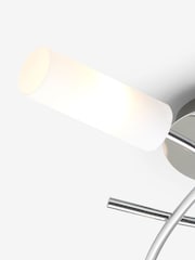 Chrome Seville 3 Light Flush Fitting Ceiling Light - Image 6 of 7