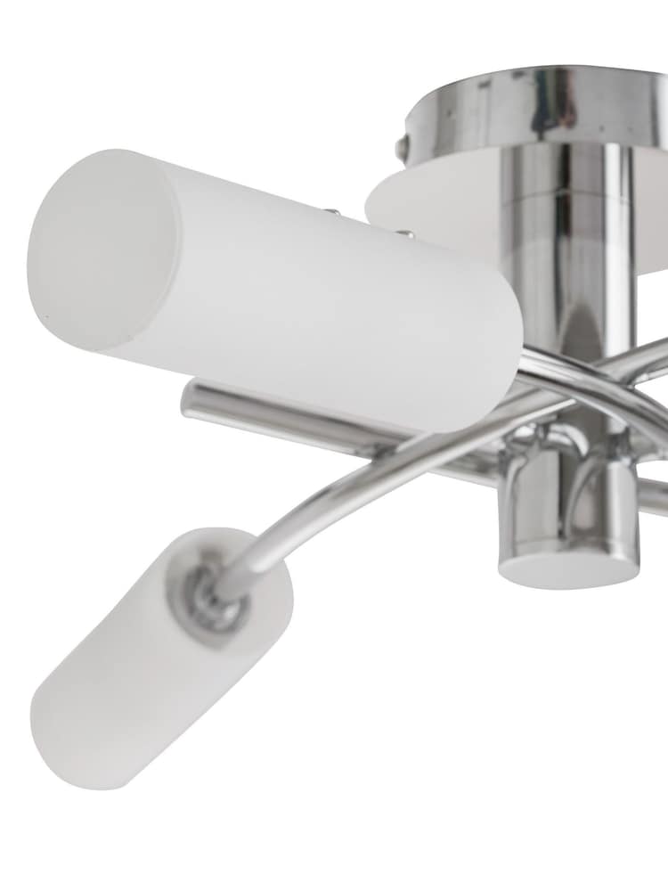 Chrome Seville 3 Light Flush Fitting Ceiling Light - Image 7 of 7