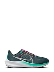 Nike Green Air Zoom Pegasus 40 Road Running Trainers - Image 1 of 11