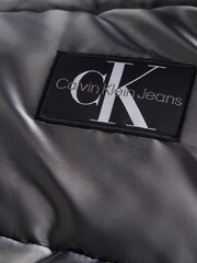Calvin Klein Jeans Silver Liquid Metal Puffer Coat - Image 3 of 4