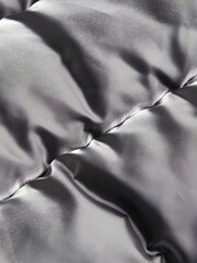 Calvin Klein Jeans Silver Liquid Metal Puffer Coat - Image 4 of 4