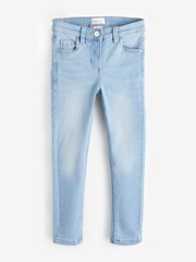 Blue Denim Acid Wash 5 Pocket Skinny Jeans - Image 1 of 1