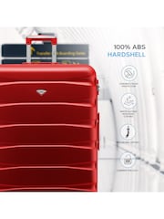 Set Of 2 Large Check-In & Small Carry-On Hardcase Travel Suitcase - Image 3 of 6