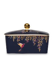 Sara Miller Blue Chelsea Covered China Butter Dish - Image 3 of 4