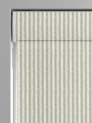 Emily Bond Sage Green Oscar Stripe Made to Measure Roman Blinds - Image 3 of 6