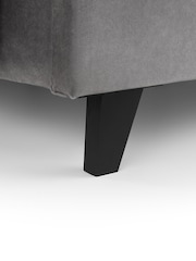 Julian Bowen Grey Shoreditch High Headboard Slate Velvet Bed Frame - Image 5 of 6