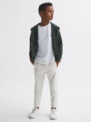 Reiss Forest Green Harrison Junior Zip-Through Hoodie - Image 3 of 6