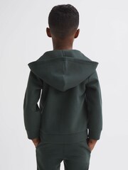 Reiss Forest Green Harrison Junior Zip-Through Hoodie - Image 5 of 6