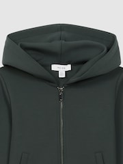 Reiss Forest Green Harrison Junior Zip-Through Hoodie - Image 6 of 6
