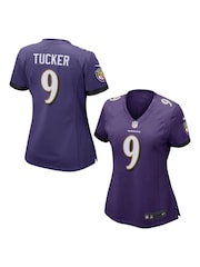 Nike Purple NFL Baltimore Ravens Home Game Jersey - Justin Tucker Womens - Image 1 of 1