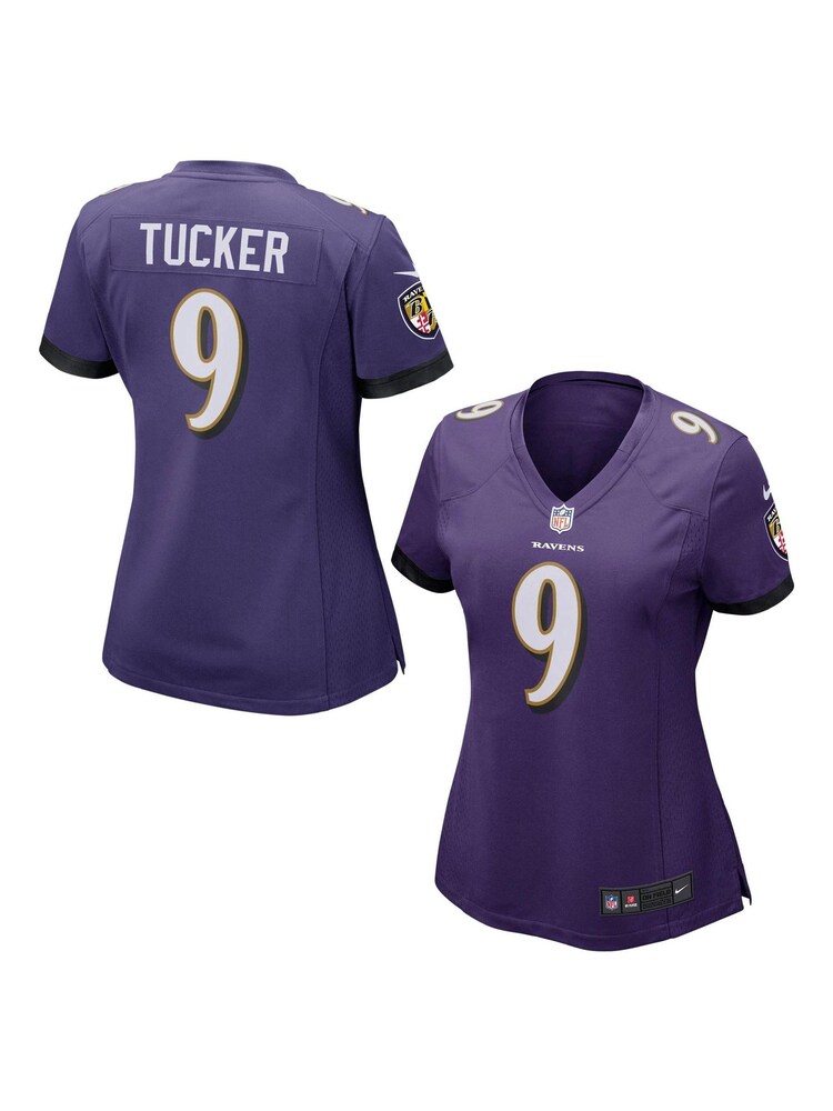 Nike Purple NFL Baltimore Ravens Home Game Jersey - Justin Tucker Womens - Image 1 of 1 Nike Purple NFL Baltimore Ravens Home Game Jersey - Justin Tucker Womens - Image 1 of 1
