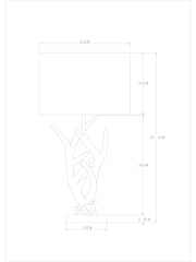 Natural Antler Table Lamp - Image 4 of 4