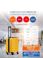 Flight Knight 56x45x25cm EasyJet Overhead 4 Wheel ABS Hard Case Cabin Carry On Hand Luggage - Image 3 of 7
