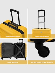 Flight Knight 56x45x25cm EasyJet Overhead 4 Wheel ABS Hard Case Cabin Carry On Hand Luggage - Image 7 of 7