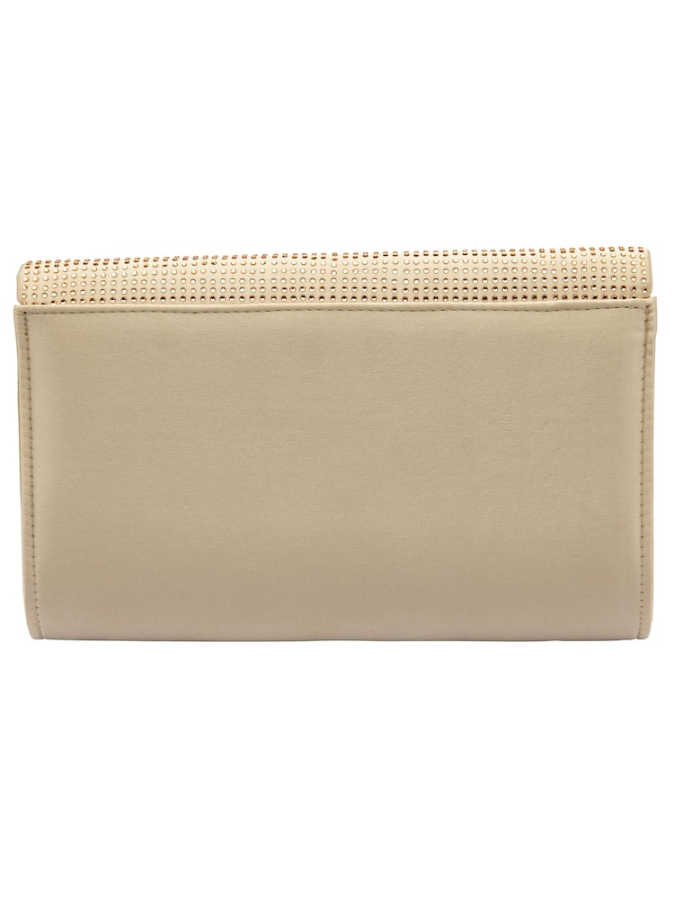Ravel Gold Clutch Bag with Chain - Image 2 of 4 Ravel Gold Clutch Bag with Chain - Image 2 of 4