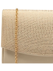 Ravel Gold Clutch Bag with Chain - Image 3 of 4