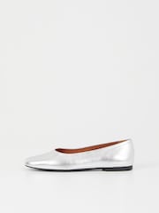 Vagabond Shoemakers Silver Jolin Ballerinas Shoes - Image 1 of 3