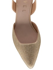 Ravel Satin & Diamante Kitten-Heel Shoes - 4суретінің 4 суреті