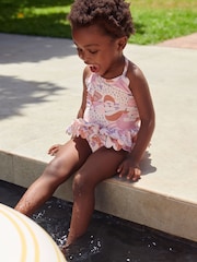Pink Unicorn Skirted Swimsuit (3mths-7yrs) - Image 1 of 7