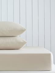 Natural Cotton Rich Fitted Sheet - Image 1 of 1