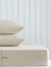 Natural Cotton Rich Fitted Bed Sheet - Image 2 of 2