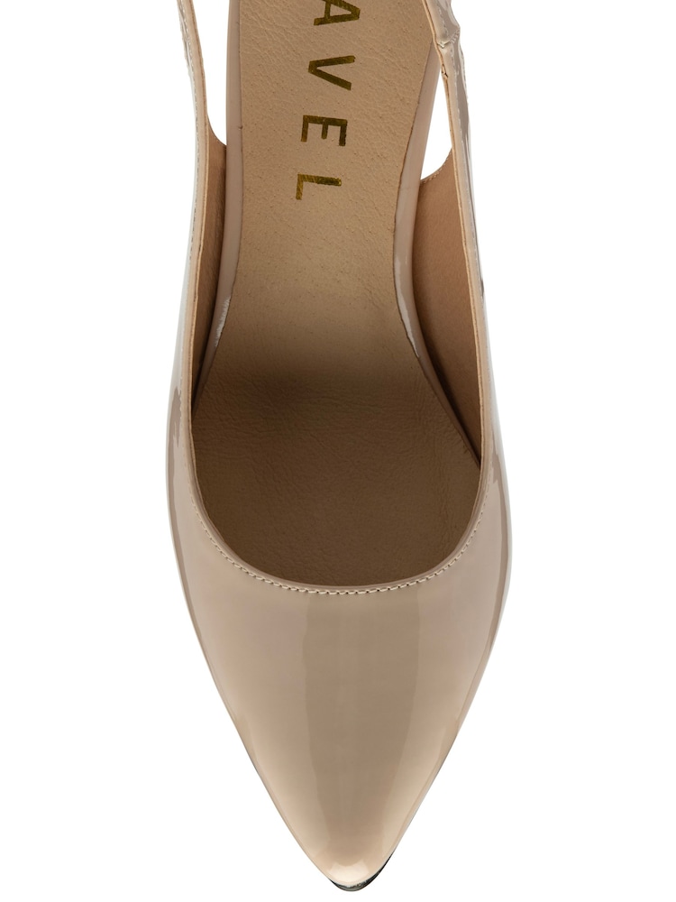 Ravel Nude Patent Slingback Court Shoes - Image 4 of 4 Ravel Nude Patent Slingback Court Shoes - Image 4 of 4