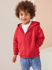Coral Pink Zip Through Hoodie (3mths-7yrs) - Image 1 of 6