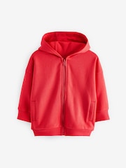 Coral Pink Zip Through Hoodie (3mths-7yrs) - Image 4 of 6