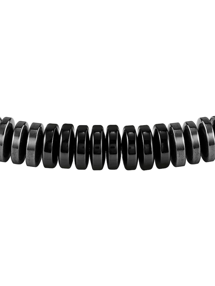 BOSS Black Slice Hematite And Onyx Beaded Bracelet - Image 3 of 3