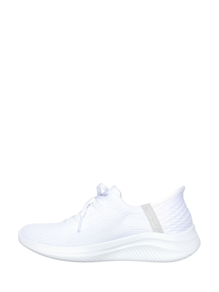 Skechers White Slip-ins: Ultra Flex 3.0 Brilliant Trainers - Image 2 of 5