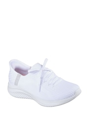 Skechers White Slip-ins: Ultra Flex 3.0 Brilliant Trainers - Image 3 of 5