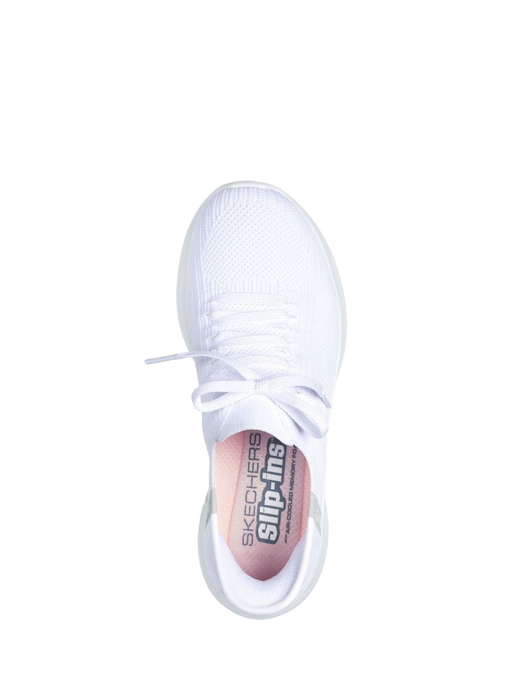 Skechers White Slip-ins: Ultra Flex 3.0 Brilliant Trainers - Image 4 of 5