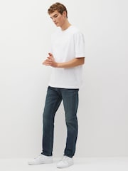 Blue Vintage Tint Slim Fit Premium Heavyweight Signature Cotton Jeans - Image 2 of 11