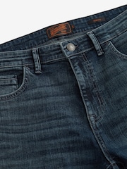 Blue Vintage Tint Slim Fit Premium Heavyweight Signature Cotton Jeans - Image 7 of 11