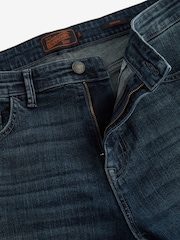 Blue Vintage Tint Slim Fit Premium Heavyweight Signature Cotton Jeans - Image 8 of 11