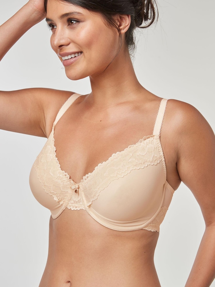 Nude DD+ Minimiser Full Cup Bra - Image 1 of 4 Nude DD+ Minimiser Full Cup Bra - Image 1 of 4
