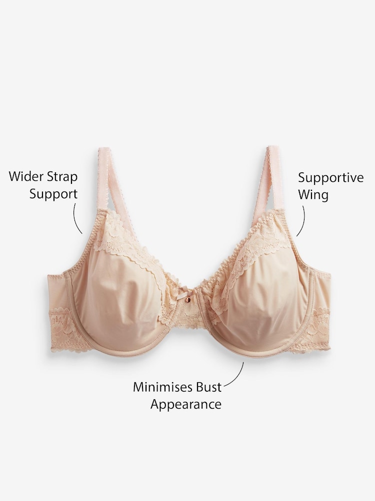 Nude DD+ Minimiser Full Cup Bra - Image 4 of 4