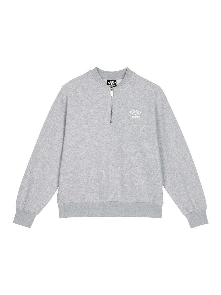 Umbro Grey Core Half Zip Sweatshirt - Image 1 of 2