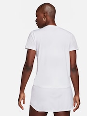 Nike White One Classic Dri-FIT Short Sleeve Top - Image 2 of 5