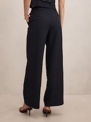 Forever New Blue Paloma Pinstripe Wide Leg Trousers - Image 2 of 5