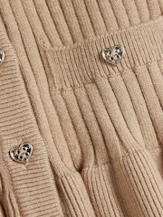 River Island Brown Leopard Collar Cardigan & Flared Leggings Set - Image 5 of 5
